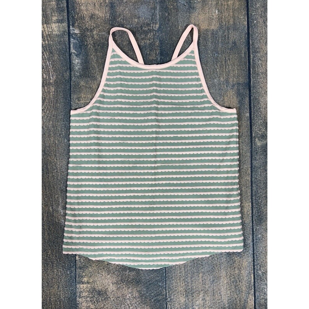 Matilda Jane Girls Size 14 Little Stripes Tank Top! Green & Pink!